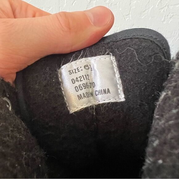 VTG 90s Guess Platform Chunky Ankle Boots Grunge Goth Rare Lined Size 6.5 Womens - Picture 7 of 11